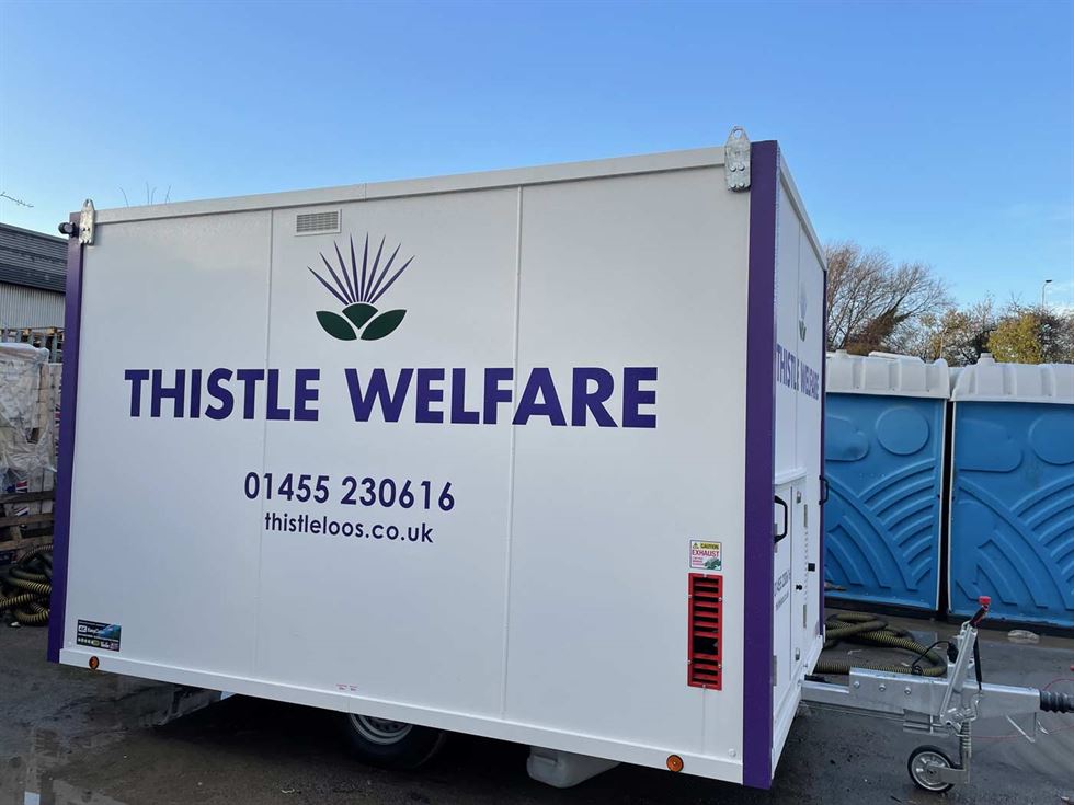 Welfare Unit on a building site